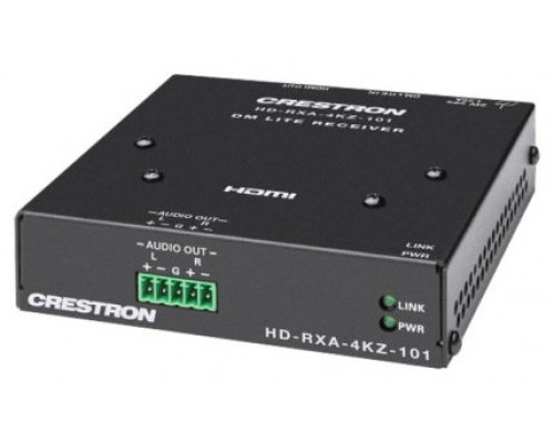 CRESTRON DM LITE 4K60 4:4:4 RECEIVER FOR HDMI AND ANALOG AUDIO SIGNAL EXTENSION OVER CATX CABLE (HD-RXA-4KZ-101) 6511921 (Espera 4 dias)