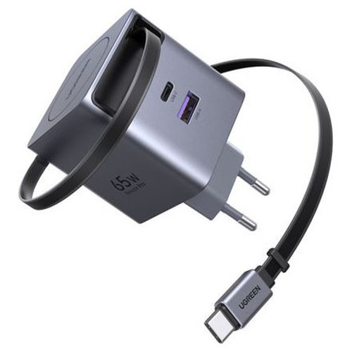 UGREEN 45W 1C1A GAN FAST CHARGER WITH RETRACTABLE USB-C CABLE (Espera 4 dias)-SX99 UGREEN 45W 1C1A GAN FAST CHARGER WITH RETRACTABLE USB-C CABLE (Espera 4 dias)