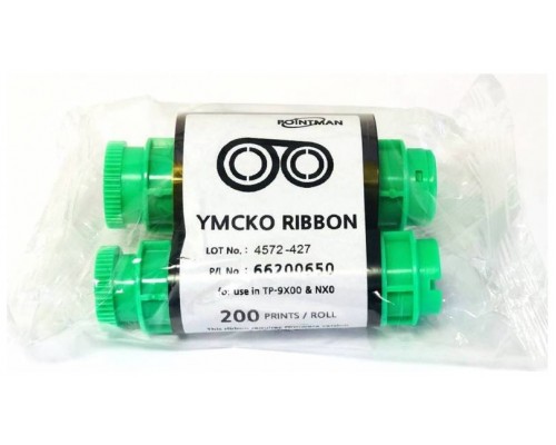 NUVIA Ribbon color 5 paneles -YMCKO (200 tarjetas/rollo)
