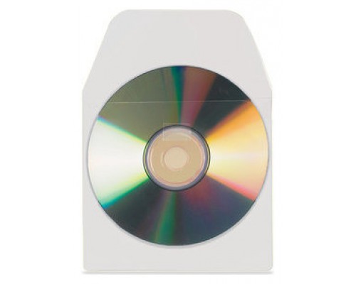 PACK DE 10 FUNDAS CD-DVD PP TRANSPARENTE AUTOADHESIVAS CON SOLAPA 3L 6832-10 (Espera 4 dias)