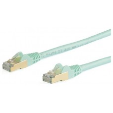 STARTECH CABLE 10M RED CAT6A AQUA STP