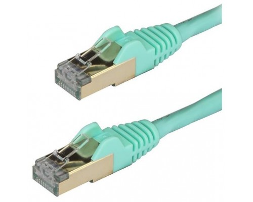 STARTECH CABLE 2M STP CAT6A AGUAMARINA