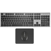 Tacens 3EN1 Teclado+Rat&oacute;n+Alfom Inal&aacute;mbrico Negro