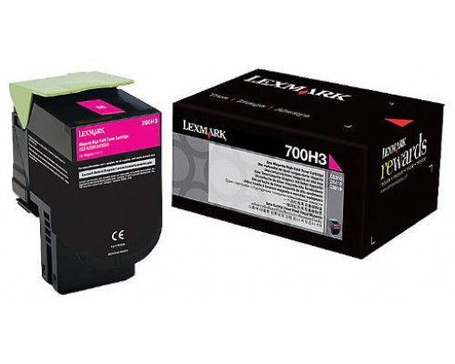 LEXMARK 700H3 Toner Magenta Alto Rendimiento