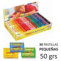 JOVI C.30 PASTILLAS DE PLASTILINA 50G COLORES SURTIDOS