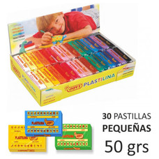 JOVI C.30 PASTILLAS DE PLASTILINA 50G COLORES SURTIDOS