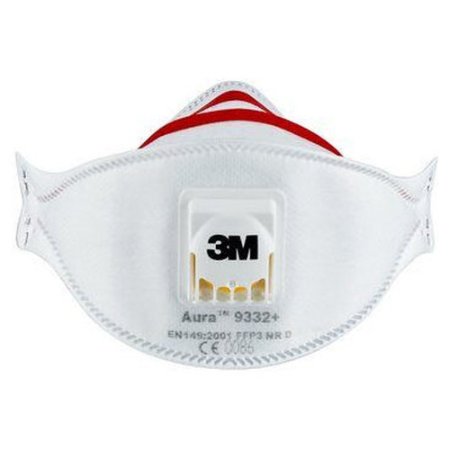 CAJA 2 MASCARILLAS RESPIRADORAS AURA 9332-2 FFP3 CON V&Aacute;LVULA 3M 7100329376 (Espera 4 dias)