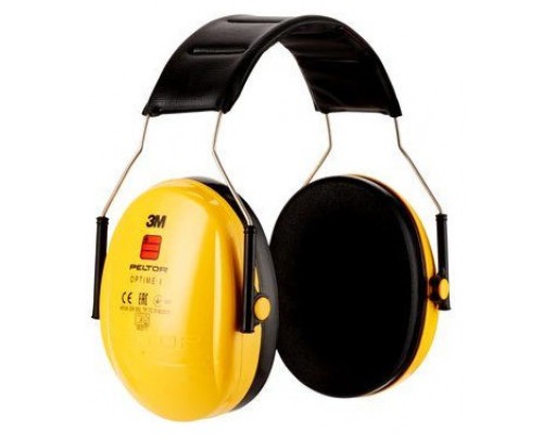 CASCOS OREJERAS ACOLCHADAS  CON DIADEMA PROTECCION AUDITIVA PELTOR OPTIME H510A-1 SNR-27DB AMARILLO 3M 7100334982 (Espera 4 dias)