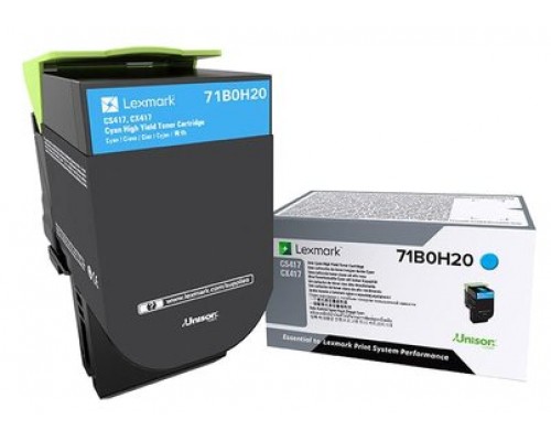 Lexmark CS/CX 417 Cartucho de toner cian Alto Rendimiento