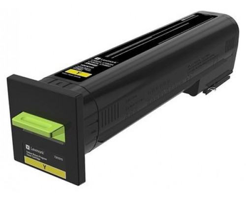 Lexmark CS820, CX82x, CX860 Cartucho de toner amarillo Retornable