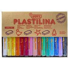JOVI C.15 PASTILLAS DE PLASTILINA 350G COLORES SURTIDOS