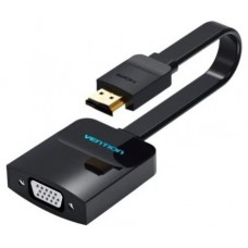 CONVERSOR HDMI/M A VGA/H JACK 3.5/H 0.15 M NEGRO VENTION (Espera 4 dias)