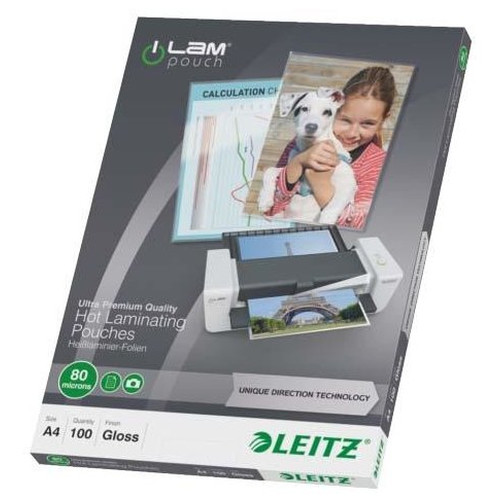 LEITZ Paq.100 bolsas de plastificar-IR30 LEITZ Paq.100 bolsas de plastificar