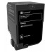 Lexmark CS720, CS725, CX725 Cartucho de toner negro Retornable