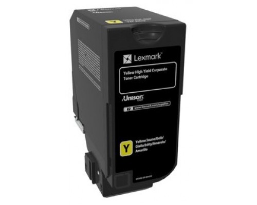 Lexmark CS725 Cartucho amarillo alto rendimiento Corporativo (12 000 paginas)