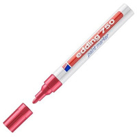 EDDING Marcador permanente 750 tinta opaca punta conica trazo 2-4mm rojo-IR39 EDDING Marcador permanente 750 tinta opaca punta conica trazo 2-4mm rojo