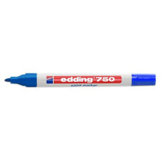 EDDING Marcador permanente 750 tinta opaca punta conica trazo 2-4mm azul-IR39 EDDING Marcador permanente 750 tinta opaca punta conica trazo 2-4mm azul