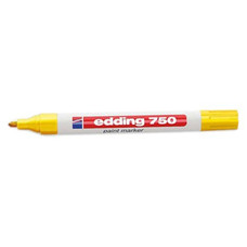 EDDING Marcador permanente 750 tinta opaca punta conica trazo 2-4mm amarillo-IR39 EDDING Marcador permanente 750 tinta opaca punta conica trazo 2-4mm amarillo