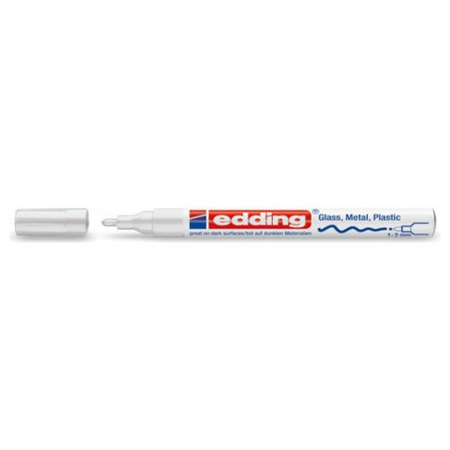 EDDING Marcador permanente 751 trazo 1-2mm blanco