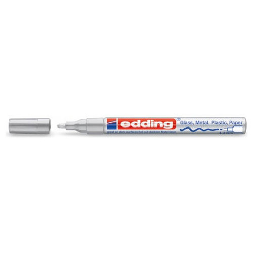 EDDING Marcador permanente 751 trazo 1-2mm plata