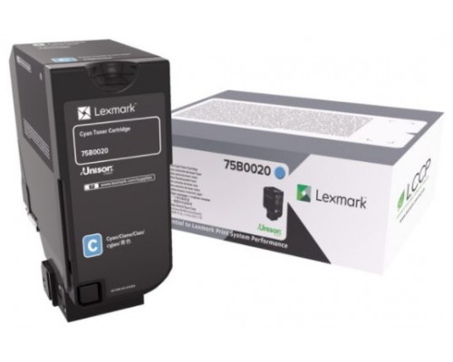 Lexmark CS/CX 727, CS728 Cartucho de toner cian