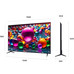 LG 75UA75006LA TV 75" UHD 4K AI STV USB HDMI Bt