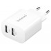 Intenso | Cargador pared W24AA|2xUSB-A|blanco
