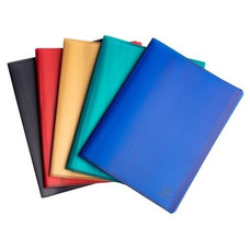 EXACOMPTA Carpeta 20 fundas PP recicladas A4 semi flexible colores surtidos