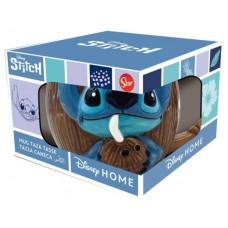 TAZA 3D EN CAJA REGALO STITCH EN COCO 420 ML STOR 78759 (Espera 4 dias)