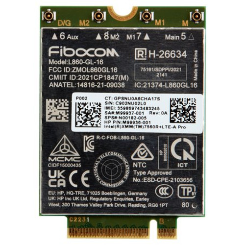 HP XMM 7560 R+ LTE-Advanced Pro WWAN-IR20 HP XMM 7560 R+ LTE-Advanced Pro WWAN