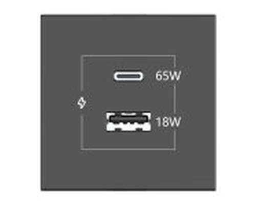 KRAMER CONNECT - ROOM CONNECTIVITY BLACK USBC 65W PORT AND U (Espera 4 dias)