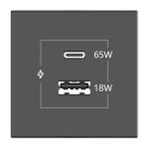 KRAMER CONNECT - ROOM CONNECTIVITY BLACK USBC 65W PORT AND U (Espera 4 dias)