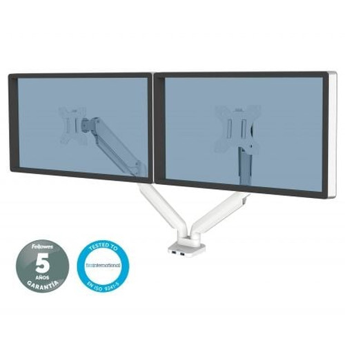 FELLOWES Soporte para monitor doble Platinum Series Blanco(Soporta hasta 32 Pulgadas)-IR25 FELLOWES Soporte para monitor doble Platinum Series Blanco(Soporta hasta 32 Pulgadas)