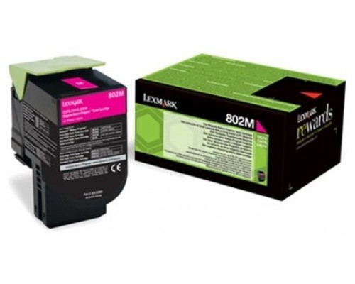 LEXMARK 802M Toner Retornable Magenta (1k)