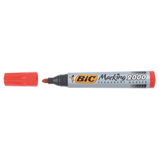 BIC Marcador permantente Marking 2000 punta conica trazo 1,7mm rojo-IR45 BIC Marcador permantente Marking 2000 punta conica trazo 1,7mm rojo