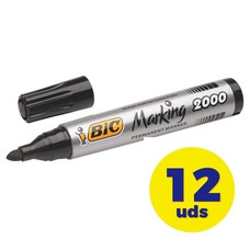 BIC Marcador permanente Marking 2000 punta conica trazo 1,7mm negro-IR45 BIC Marcador permanente Marking 2000 punta conica trazo 1,7mm negro