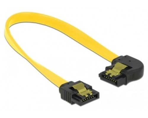 Delock Cable SATA 6 Gb/s recto a ángulo izquierdo