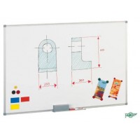 PIZARRA MAGNETICA BLANCA DE ACERO LACADO 45X60 CM. MARCO ALUMINIO FAIBO 840-1 (Espera 4 dias)