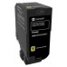 Lexmark CX725 Cartucho de toner amarillo de alto rendimiento Retornable