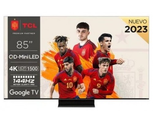 TCL 85C805 TV 85"UHD MINILED QLED GOOGLETV 144Hz