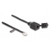 Delock Cable RJ11 macho a RJ11 hembra con tapa