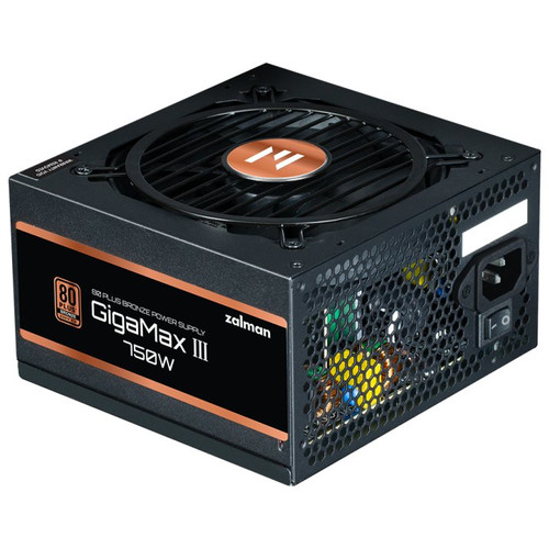 FUENTE DE ALIMENTACION ZALMAN GIGAMAXIII 750W 80 + BRONZE ATX NEGRO-SX20 FUENTE DE ALIMENTACION ZALMAN GIGAMAXIII 750W 80 + BRONZE ATX NEGRO