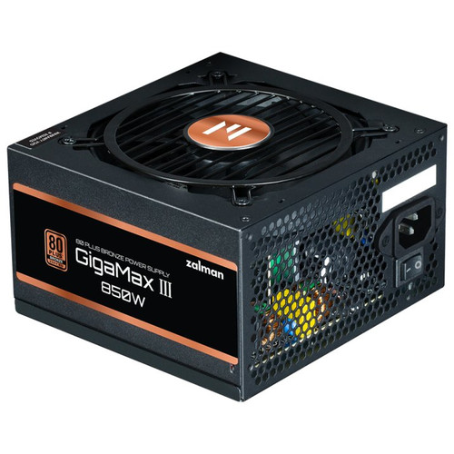 FUENTE DE ALIMENTACION ZALMAN GIGAMAXIII 850W 80 + BRONZE ATX NEGRO-SX20 FUENTE DE ALIMENTACION ZALMAN GIGAMAXIII 850W 80 + BRONZE ATX NEGRO