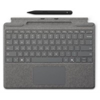 MICROSOFT SURFACE PRO 8/9/10/COPILOT+ TYPE COVER SIGNATURE PLATA + SLIM PEN 2 (Espera 4 dias)