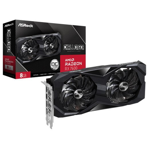 Asrock Challenger 90-GA41ZZ-00UANF tarjeta gráfica AMD Radeon RX 7600 8 GB GDDR6 (Espera 4 dias)-SX20 Asrock Challenger 90-GA41ZZ-00UANF tarjeta gráfica AMD Radeon RX 7600 8 GB GDDR6 (Espera 4 dias)
