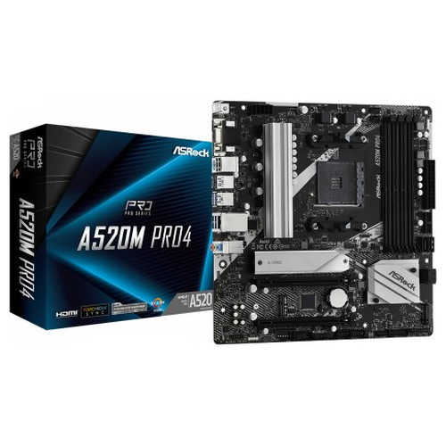 Asrock A520M Pro4 Zócalo AM4 micro ATX (Espera 4 dias)-SX20 Asrock A520M Pro4 Zócalo AM4 micro ATX (Espera 4 dias)