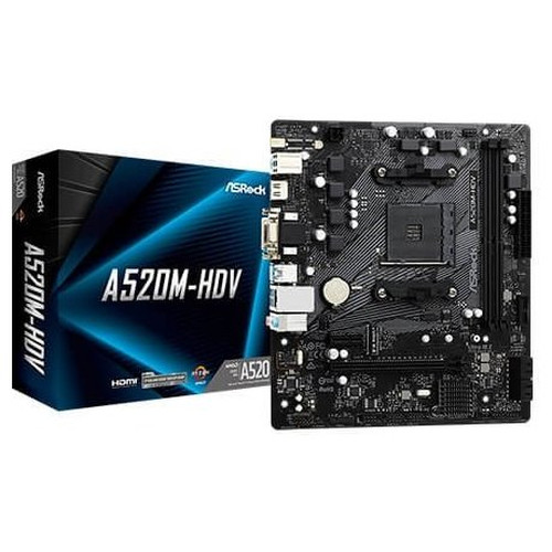 #PLACA ASROCK A520M-HDV,AMD,AM4,A520,2DDR4,MATX (Espera 4 dias)-SX20 #PLACA ASROCK A520M-HDV,AMD,AM4,A520,2DDR4,MATX (Espera 4 dias)