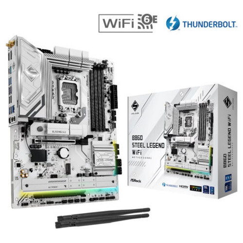 PLACA ASROCK B860 STEEL LEGEND WIFI,INTEL,1851,B860,4DDR5,USB 10GBPS,WIFI,ATX (Espera 4 dias)-SX20 PLACA ASROCK B860 STEEL LEGEND WIFI,INTEL,1851,B860,4DDR5,USB 10GBPS,WIFI,ATX (Espera 4 dias)