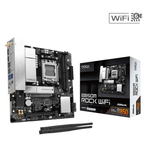 Asrock B850M Rock WiFi AMD B850 Zócalo AM5 micro ATX (Espera 4 dias)-SX20 Asrock B850M Rock WiFi AMD B850 Zócalo AM5 micro ATX (Espera 4 dias)
