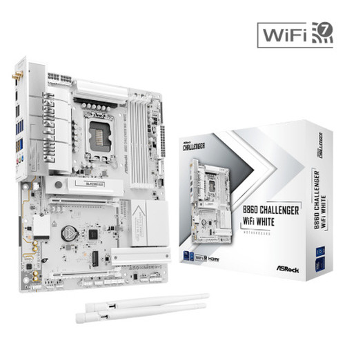Asrock B860 Challenger WiFi White Intel B860 LGA 1851 (Socket V1) ATX (Espera 4 dias)